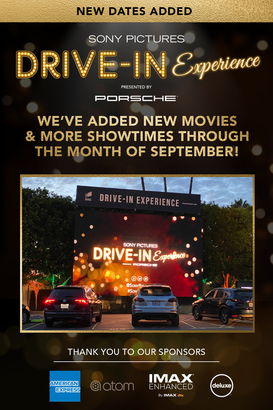 SONY PICTURES DRIVE-IN EXPERIENCE key art